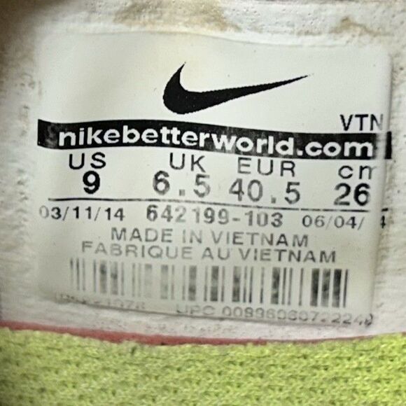 Nike Free 5.0 642199-103 Women's Size 9 White Bright Mango Orange Running Shoes - Picture 12 of 12